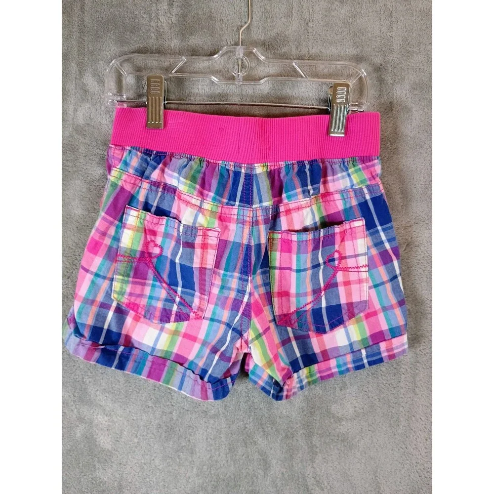 Children's Place Girls Plaid Casual Shorts 6X/7 Excellent